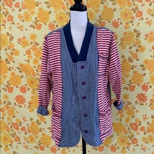 True Vintage Saks Firth Avenue Red Stripe Sweater